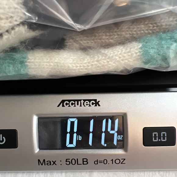 Womens Wool Alpaca Blend Striped Sweater Sz M Vibrant Unique Funky Designer Arty - Picture 9 of 9